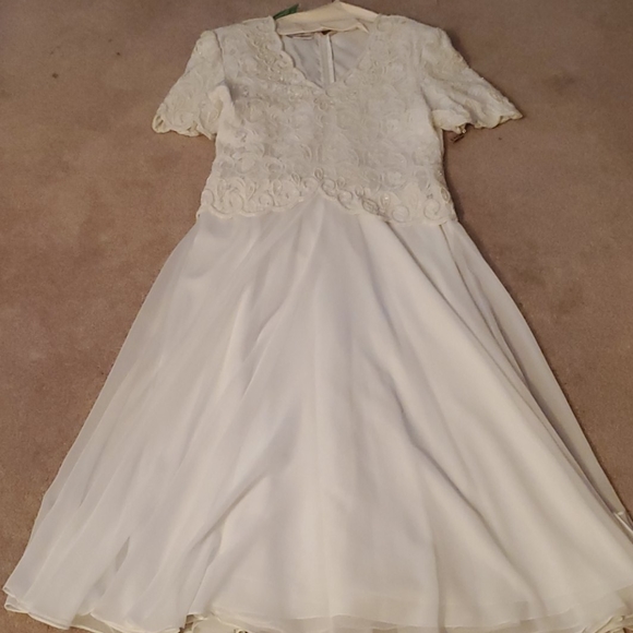 Brilliante by J. A. Sequin top tea length cocktail - Picture 2 of 4